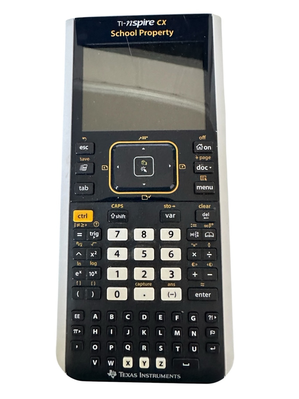 Texas Instruments TI-Nspire CX Graphing Calculator School Property Docking Port